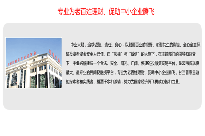 深圳中业兴融互联网金融服务有限公司昆明分公